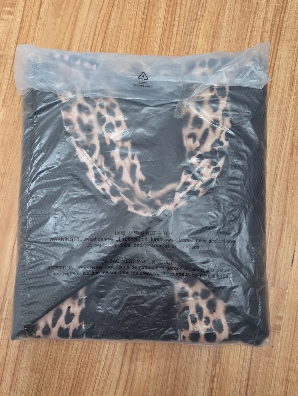 Victoria's Secret Leopard Animal Print Mesh Tote Pool Beach Bag New
